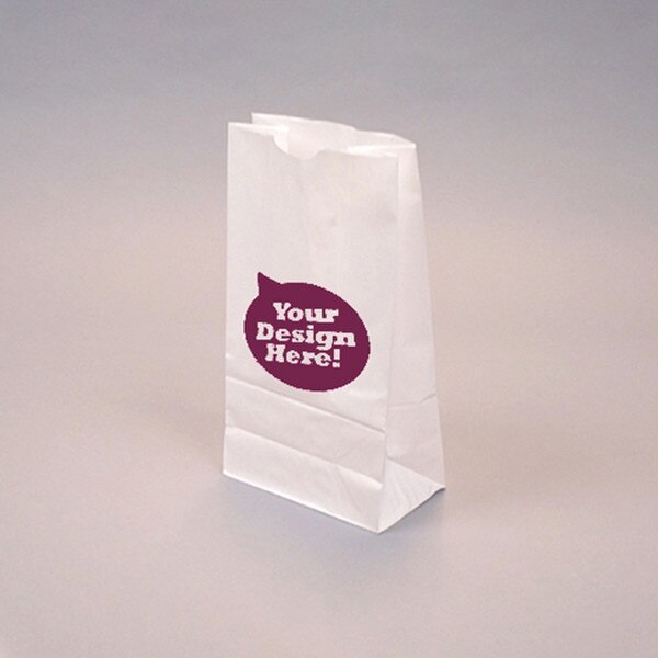 Custom-Printed White Kraft 6-lb Bag